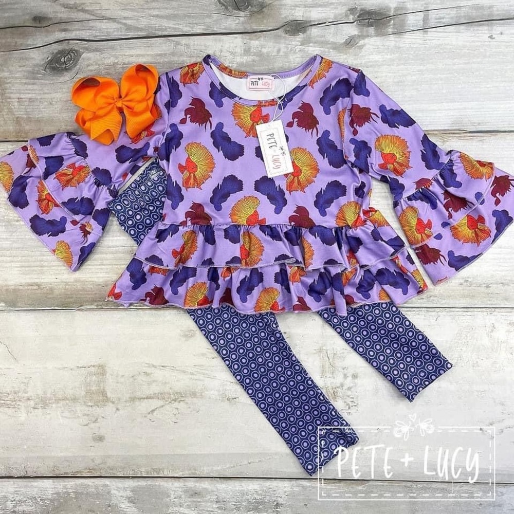 Pete & Lucy Beta Fish Pant Set